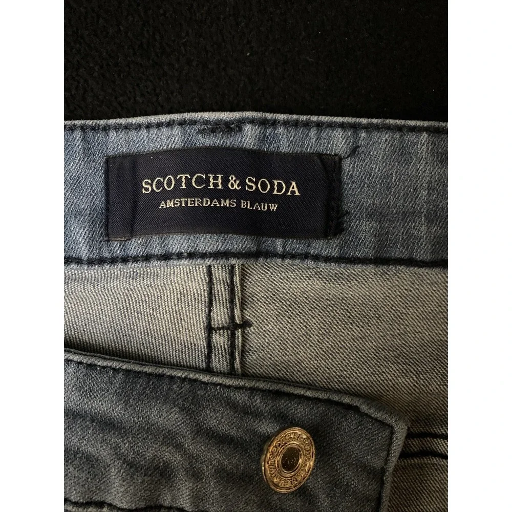 Scotch & Soda Ralston Jeans Mens W30 L32 Blue Slim Fit Stretch Denim